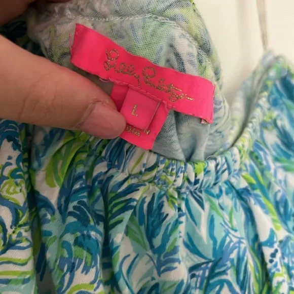 Lilly Pulitzer One-shoulder romper with pom poms - Picture 6 of 6